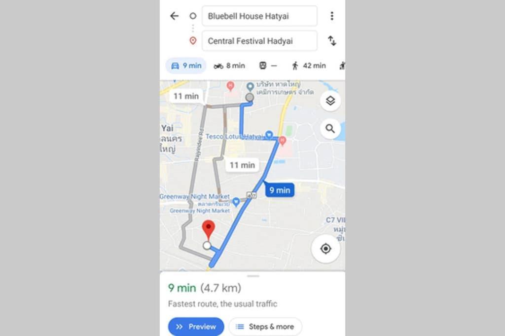 Bluebell House Hatyai - Cosy 3 Bedrooms For 10 Pax - 9 Mins Drive To Lee Grd Ban Kho Hong Екстер'єр фото